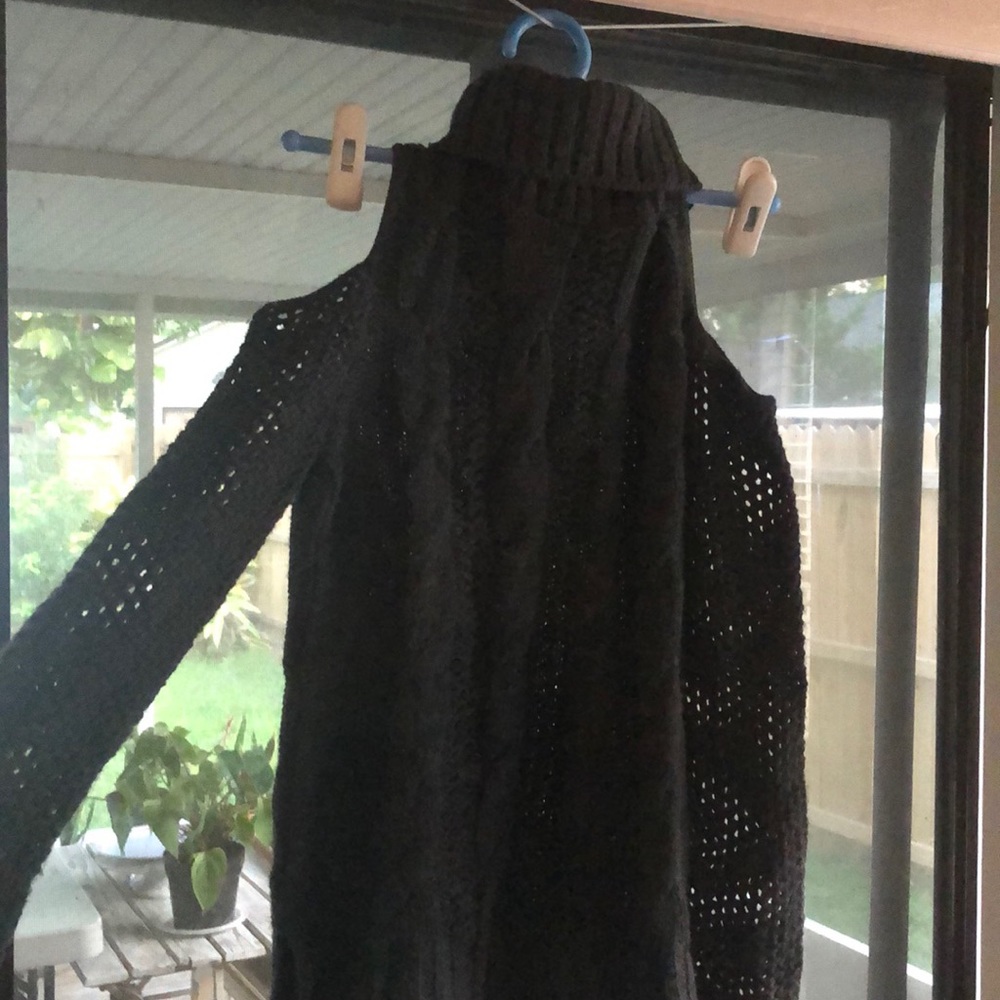 Grey cowl neck sweater